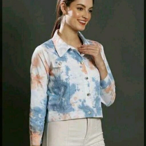 Tie Die Jacket - Blue-orange, M