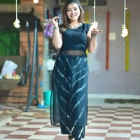 Organza Kurti And Pant - S