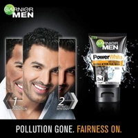 Garnier Men Power White Anti-Pollution Double Action Facewash - 100 ml, 2-3 days on orders over ₹499 shipped by Selection House