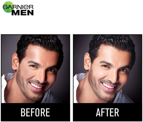 Garnier Men Power White Anti-Pollution Double Action Facewash - 100 ml, 2-3 days on orders over ₹499 shipped by Selection House