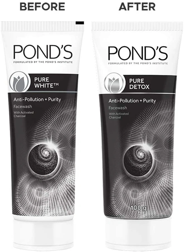 Pond's Pure Detox Anti-Pollution Purity Face Wash With Activated Charcoal - 50 ml, 2-3 days on orders over ₹499 shipped by Selection House