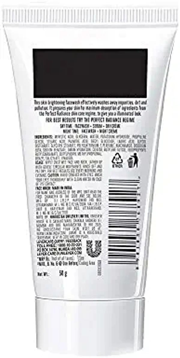 Lakme Perfect Radiance Intense Lightening Face Wash, With Complex Vitamins, Fights Dark Spots, Acne Marks, Uneven Skin Tone, Tanning, Dullness - 2-3 days on orders over ₹499 shipped by Selection House, 50 gm