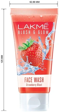 Lakme Blush & Glow Strawberry Freshness Gel Face Wash With Strawberry Extracts, - 2-3 days on orders over ₹499 shipped by Selection House, 100 ml
