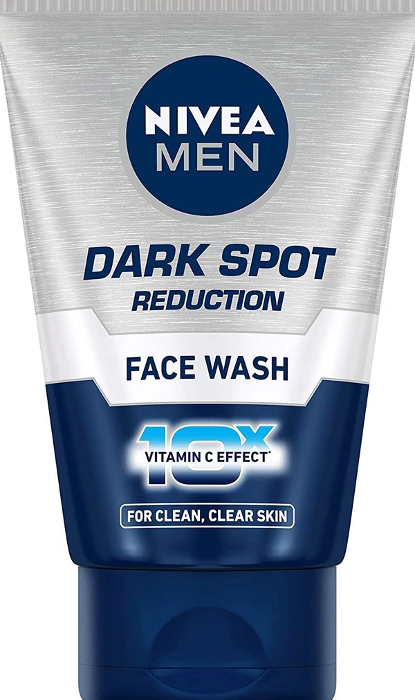 Visit the Nivea Store4.2 out of 5 stars  10,841ReviewsNIVEA Men Face Wash, Dark Spot Reduction, for Clean & Clear Skin with 10x Vitamin C Effect - 2-3 days on orders over ₹499 shipped by Selection House, 50 ml