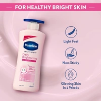 Vaseline Healthy Bright Body Lotion, Daily Brightening Moisturizer with Sunscreen for Dry Skin, Gives Non-Greasy Glowing Skin - For Men & Women - 400 ml, 2-3 days on orders over ₹499 shipped by Selection House