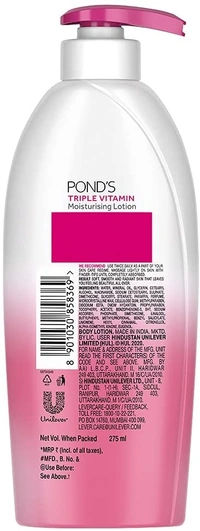 POND'S Triple Vitamin Moisturising Body Lotion  - 275 ml, 2-3 days on orders over ₹499 shipped by Selection House
