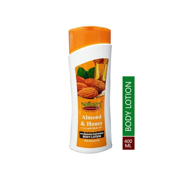 Nature's Essence Almonds and Honey Body Lotion - 400 ml, 2-3 days on orders over ₹499 shipped by Selection House