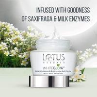 Lotus Herbals WhiteGlow Skin Whitening And Brightening Gel, Face Cream with SPF-25, for all skin types, 40g - 40 gm, 2-3 days on orders over ₹499 shipped by Selection House