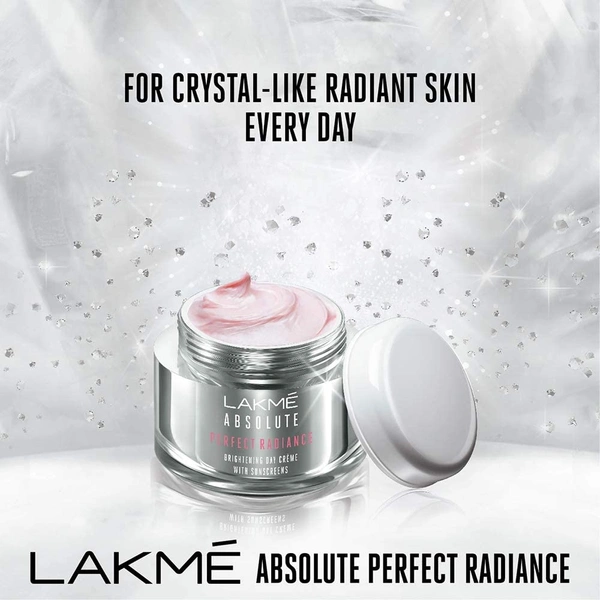 Lakme Absolute Perfect Radiance Brightening Day Cream 50 g, SPF 30, Daily Illuminating Face Moisturizer for Glowing Skin - With Glycerin & Niacinamide - 2-3 days on orders over ₹499 shipped by Selection House, 50 gm
