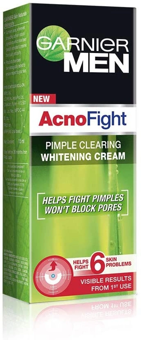 Garnier Men Acno Fight Pimple Clearing Whitening Day Cream - 2-3 days on orders over ₹499 shipped by Selection House, 45 gm