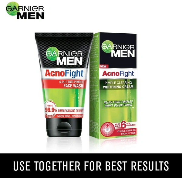 Garnier Men Acno Fight Pimple Clearing Whitening Day Cream - 2-3 days on orders over ₹499 shipped by Selection House, 45 gm