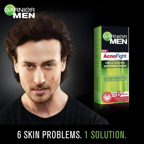Garnier Men Acno Fight Pimple Clearing Whitening Day Cream - 2-3 days on orders over ₹499 shipped by Selection House, 45 gm