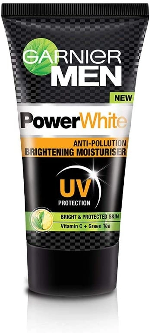 Garnier Men Power White Anti-Pollution Brightening Moisturiser - 2-3 days on orders over ₹499 shipped by Selection House, 20 gm