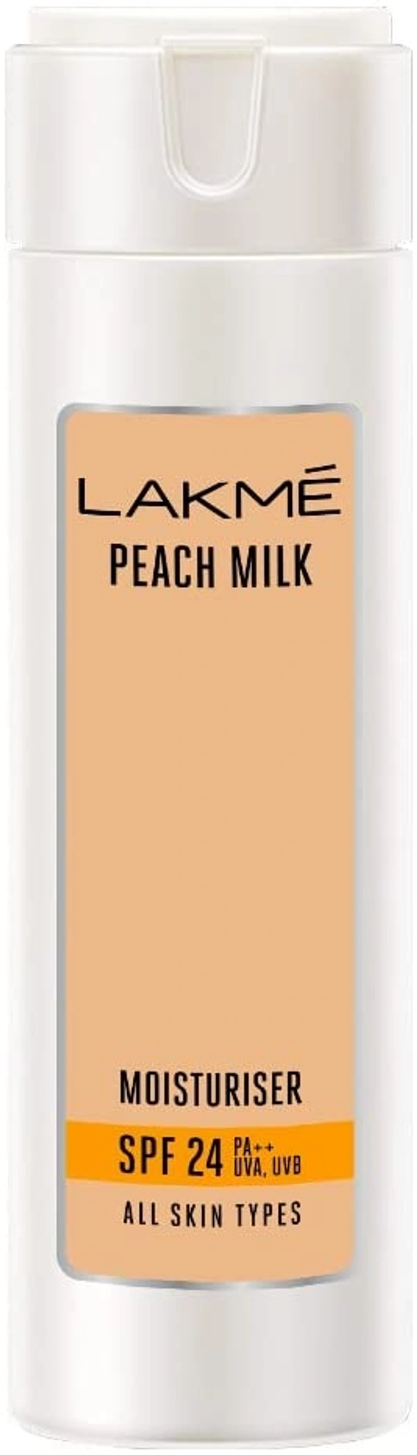 Lakme Peach Milk Face Moisturizer SPF 24 PA++, Daily Light Sunscreen Lotion with Vitamin C for Glowing Skin - Sun Protection for Women - 100 ml, 2-3 days on orders over ₹499 shipped by Selection House