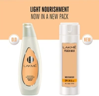 Lakme Peach Milk Face Moisturizer SPF 24 PA++, Daily Light Sunscreen Lotion with Vitamin C for Glowing Skin - Sun Protection for Women - 100 ml, 2-3 days on orders over ₹499 shipped by Selection House