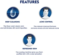 NIVEA Men Face Wash, All in 1 Charcoal, to Detoxify & Refresh Skin with 10x Vitamin C Effect, for All Skin Types - 2-3 days on orders over ₹499 shipped by Selection House, 100 ml