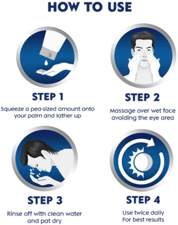 NIVEA Men Face Wash, All in 1 Charcoal, to Detoxify & Refresh Skin with 10x Vitamin C Effect, for All Skin Types - 2-3 days on orders over ₹499 shipped by Selection House, 100 ml