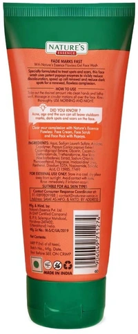 Nature's Essence flawless gel face wash Papaya 65ml - 2-3 days on orders over ₹499 shipped by Selection House, 65 ml