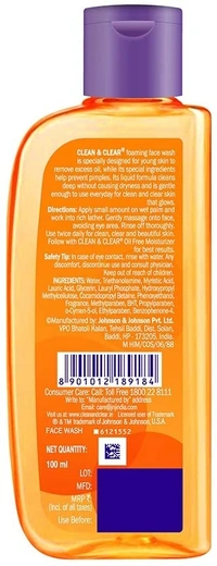 Clean & Clear Foaming Face Wash - 2-3 days on orders over ₹499 shipped by Selection House, 100 ml
