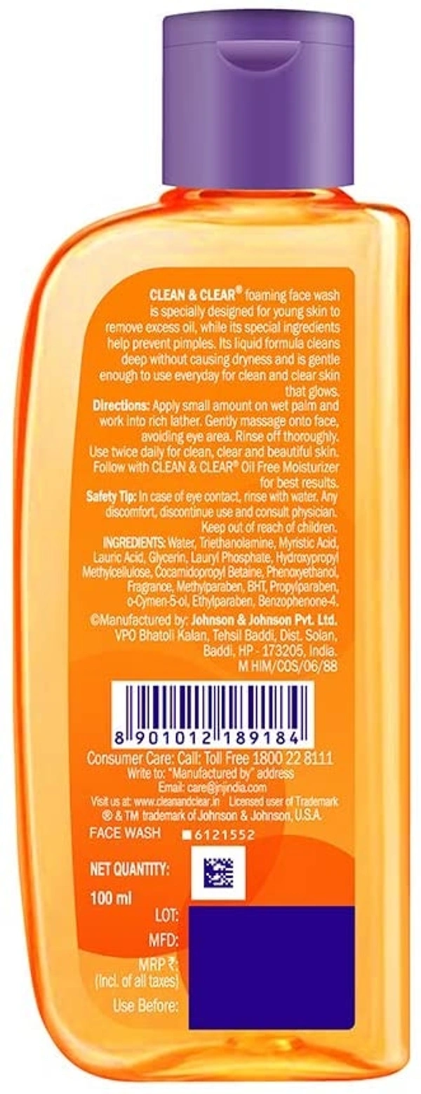 Clean & Clear Foaming Face Wash - 2-3 days on orders over ₹499 shipped by Selection House, 100 ml