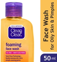 Clean & Clear Foaming Face Wash - 50 ml, 2-3 days on orders over ₹499 shipped by Selection House