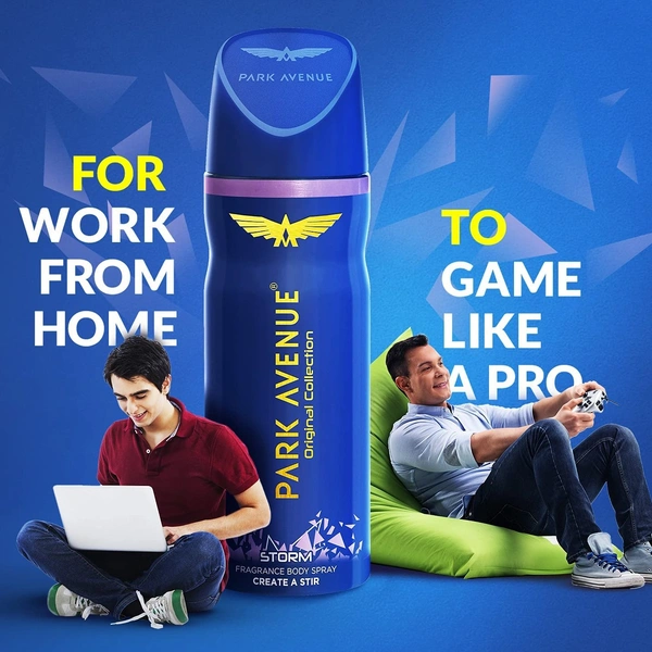 Park Avenue Storm Deodorant For Men, 150ml/100g - 2-3 days on orders over ₹499 shipped by Selection House, 150 ml