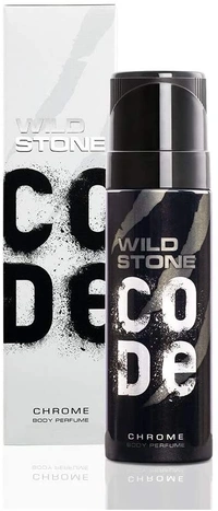 Wild Stone Code Chrome No Gas Body Perfume for Men, Long Lasting Masculine Fragrance for Office Wear -120 ml - 2-3 days on orders over ₹499 shipped by Selection House, 120 ml, Chrome