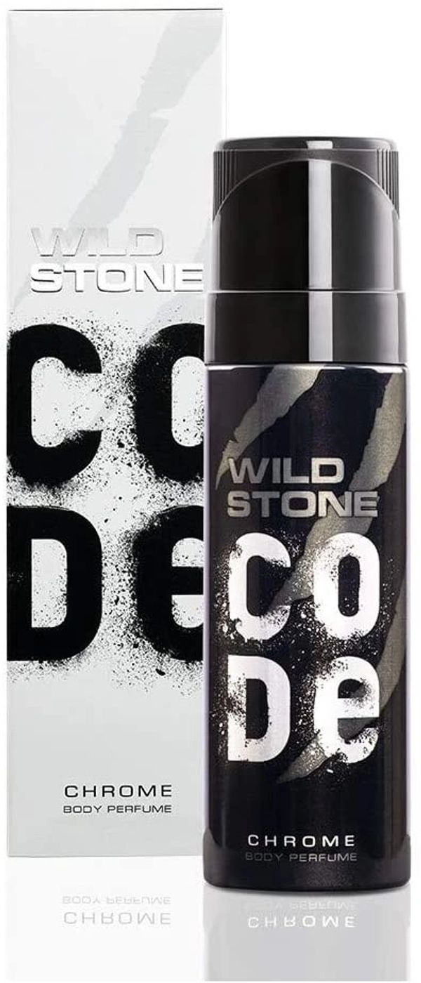 Wild Stone Code Chrome No Gas Body Perfume for Men, Long Lasting Masculine Fragrance for Office Wear -120 ml - 2-3 days on orders over ₹499 shipped by Selection House, 120 ml, Chrome