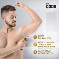 Wild Stone Code Chrome No Gas Body Perfume for Men, Long Lasting Masculine Fragrance for Office Wear -120 ml - 2-3 days on orders over ₹499 shipped by Selection House, 120 ml, Gold