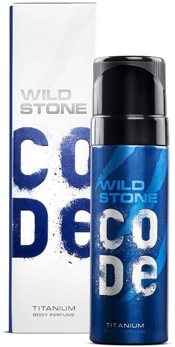 Wild Stone Code Chrome No Gas Body Perfume for Men, Long Lasting Masculine Fragrance for Office Wear -120 ml - 2-3 days on orders over ₹499 shipped by Selection House, 120 ml, Titanium