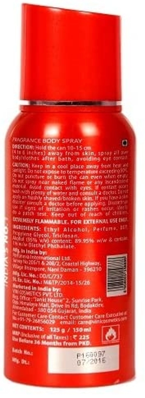 Fogg Body Spray For Men, 120ml - Red, 2-3 days on orders over ₹499 shipped by Selection House, 120 ml, Napoleon