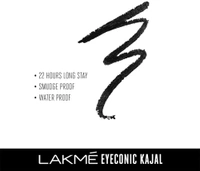 Lakme Eyeconic Black Kajal, Matte Kohl Liner in a Twist Up Pencil - Waterproof, Smudge Proof & Long Lasting Eye Makeup, 0.35 g - Black, 2-3 days on orders over ₹499 shipped by Selection House, 0.35g
