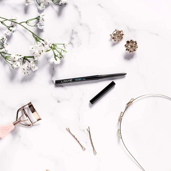 Lakme Eyeconic Black Kajal, Matte Kohl Liner in a Twist Up Pencil - Waterproof, Smudge Proof & Long Lasting Eye Makeup, 0.35 g - Black, 2-3 days on orders over ₹499 shipped by Selection House, 0.35g