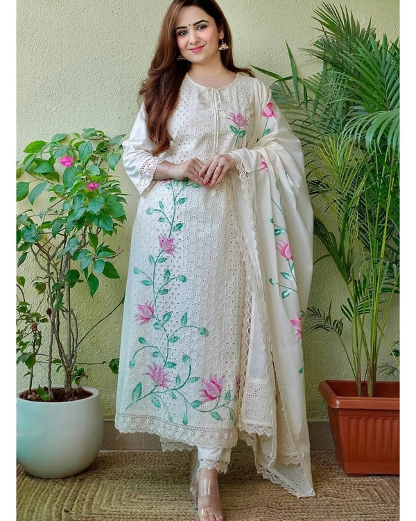 New Ivory Suit Set - Blue, S M
