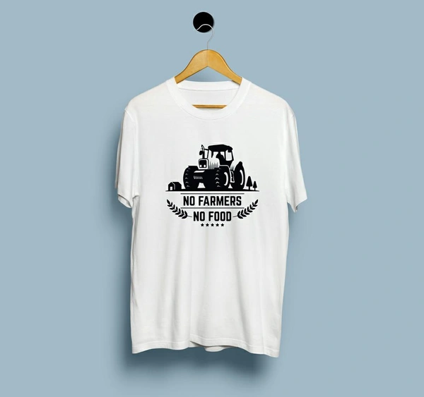 No farmers No Food t-shirt Men's  - white, S