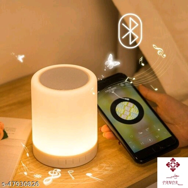 bluetooth led speaker  - free size , white 