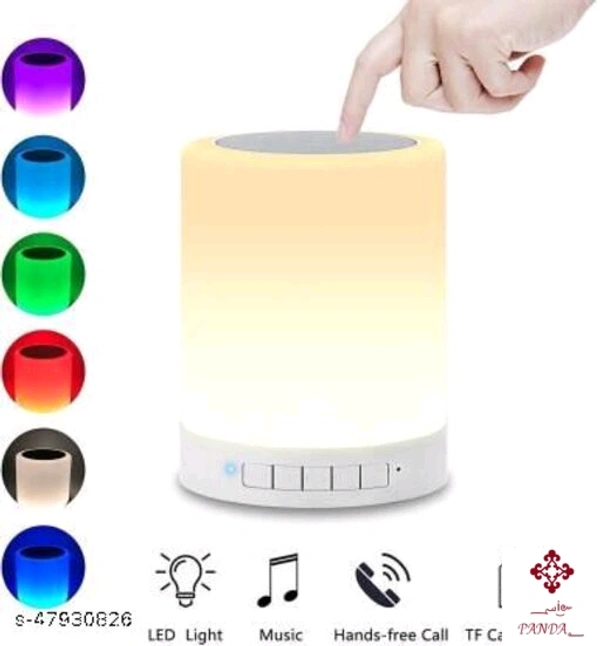 bluetooth led speaker  - free size , white 