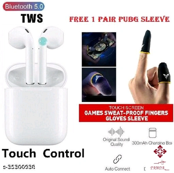Editrix Twin Pair Sensor Airpods - white 