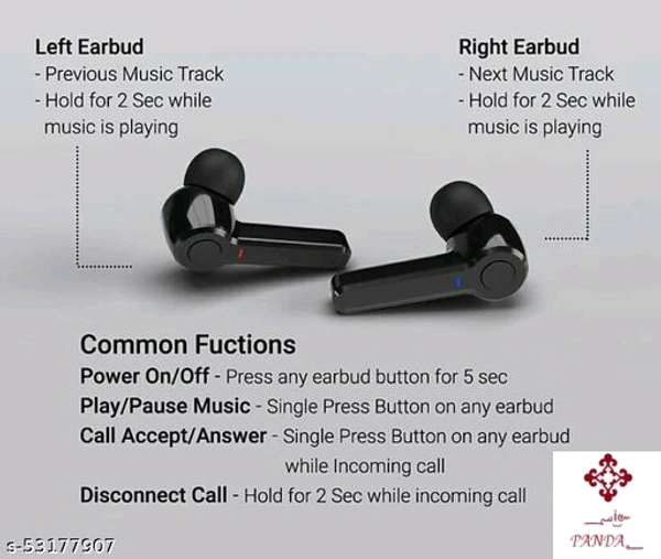 JUNO bluetooth headphones  - black 