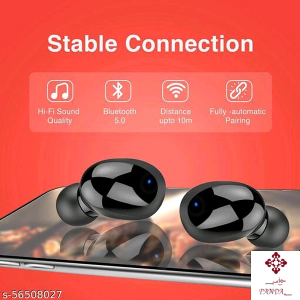 TecSox TecPods Max TWS Ear-Buds with IWP Technology, Immersive Audio, Up to 30H Total Playback, IPX Water Resistance, Super Touch Controls, Secure Sports Fit & Micro USB Port, Noise Isolation, Mobile Power bank function (Black) - black 