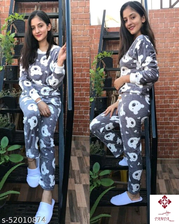 Aradhya Adorable Women Nightsuits - black 