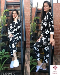 Aradhya Adorable Women Nightsuits - black 