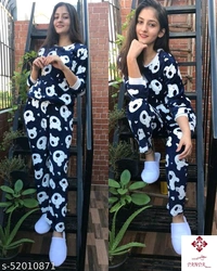 Aradhya Adorable Women Nightsuits - black 