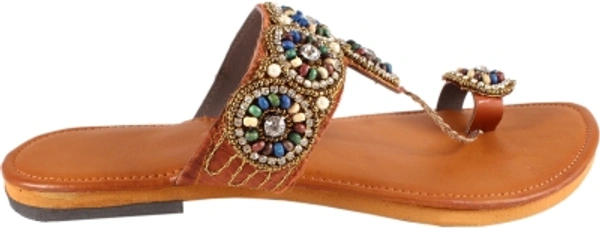 Ladies Slippers  - Web Orange, 4