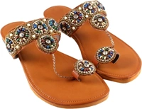 Ladies Slippers  - Web Orange, 4