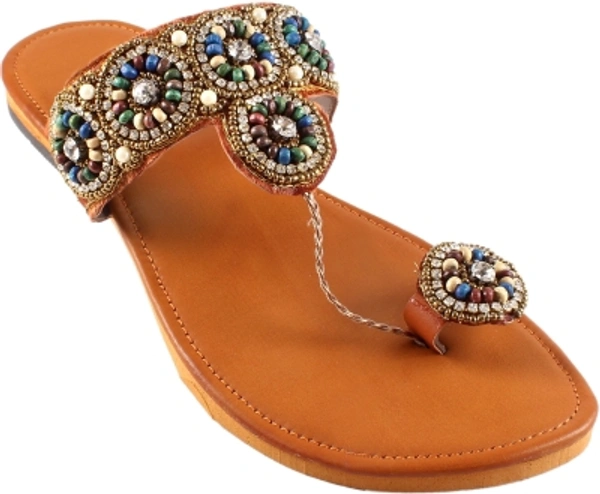 Ladies Slippers  - Web Orange, 4