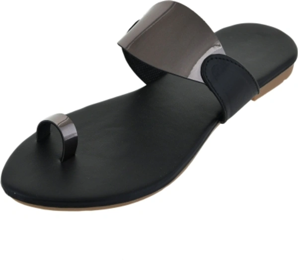 Ladies Slippers  - Black, 6