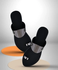 Ladies Slippers  - Black, 6