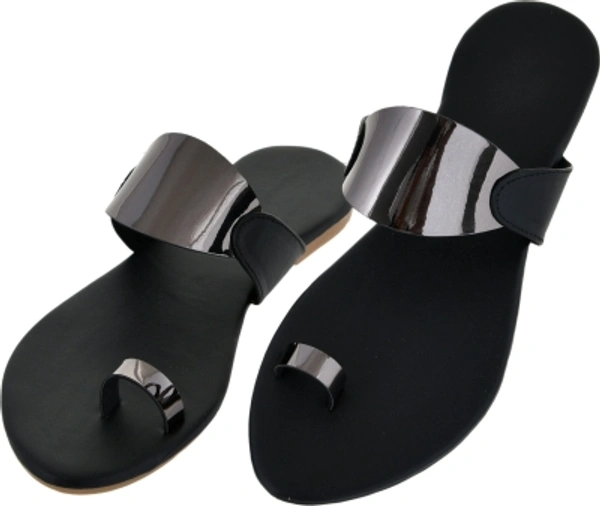 Ladies Slippers  - Black, 8