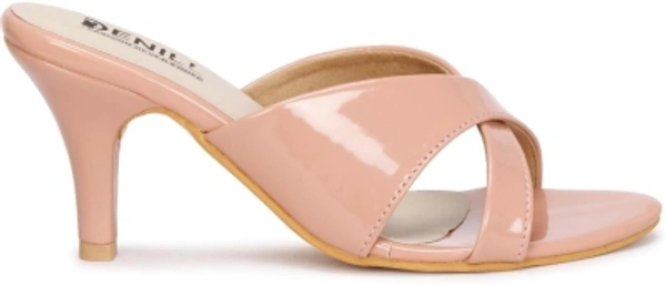 Ladies Heels Slippers  - Pink, 4